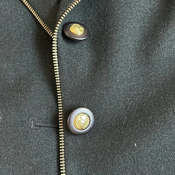 FOCUS 2000 by Charles Glueck Vintage Blazer Jacket Black | Black Blazer Jacket - Picture 6 of 9